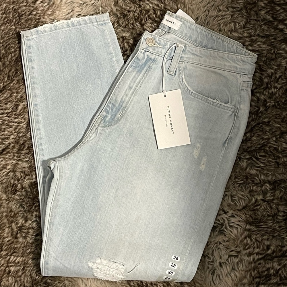 New Light wash boyfriends style denim